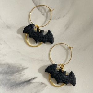 Bat Halloween earrings handmade earrings womens